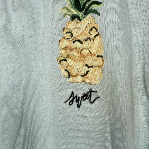 We the free free people fruit medley sky blue pineapple tee - Picture 4 of 6